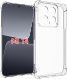 MobyDefend Hoesje - Geschikt voor Xiaomi 14 - Transparante Shockproof TPU Backcover - Verstevigde Hoeken