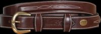 Dy'on Fancy Leder Riem 105cm Zwart