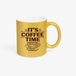 sublimatievoordeel Gouden Glitter Koffiemok 'IT'S COFFEE TIME' met Tech Circuit Design | Uniek Cadeau