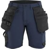 Blåkläder Dames Arbeitshorts 4-way stretch 71241645 Dunkel Marineblau/Schwarz Maat 46