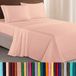 Elegant Comfort Luxe 1500 premium hotelkwaliteit microvezel drielijn geborduurd zachtste 4-delige lakenset, kreuk- en vervagingsbestendig, Queen, Blush Pink