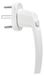 Merkloos Raamgreep Wit - Met drukknop - 45° en 90° - 7 x 7 x 35 mm