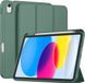 Techsuit Flex Trifold Housse de tablettes avec porte-stylo pour Apple iPad 10 10.9 (2022) - Vert