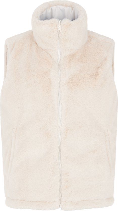 Protest PRTBOMB - Imitatiebont Bodywarmer - Dames - Kitoffwhite - Maat XL - Herfst/Winter 2024