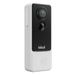Isiwi Dlin+ Smart Wi-Fi video-intercomsysteem, werkt op batterijen, 2K video-deurbel met nachtzicht, intelligente personenherkenning AI, PIR, bidirectionele audio, IP65, Alexa/Google ISW-ITCBT3MP