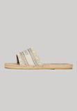 Superdry Canvas Espadrille Overlay Slippers Dames Moon Rock Grey