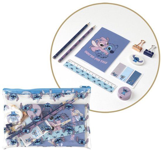 disney,lilo_and_stitch Disney Stitch Etui met Inhoud 11-delige Set