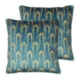 furn. Blauweregen polyester gevulde kussens (Twin Pack), benzine, 50 x 50 cm