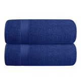Belizzi Home Set van 2 extra grote katoenen badhanddoeken, 71,1 x 139,7 cm, extreem absorberend, compact, sneldrogend, licht, ideaal voor sportschool, reizen, kamperen, zwembad