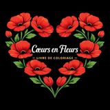 Coeurs en Fleurs - Livre de Coloriage