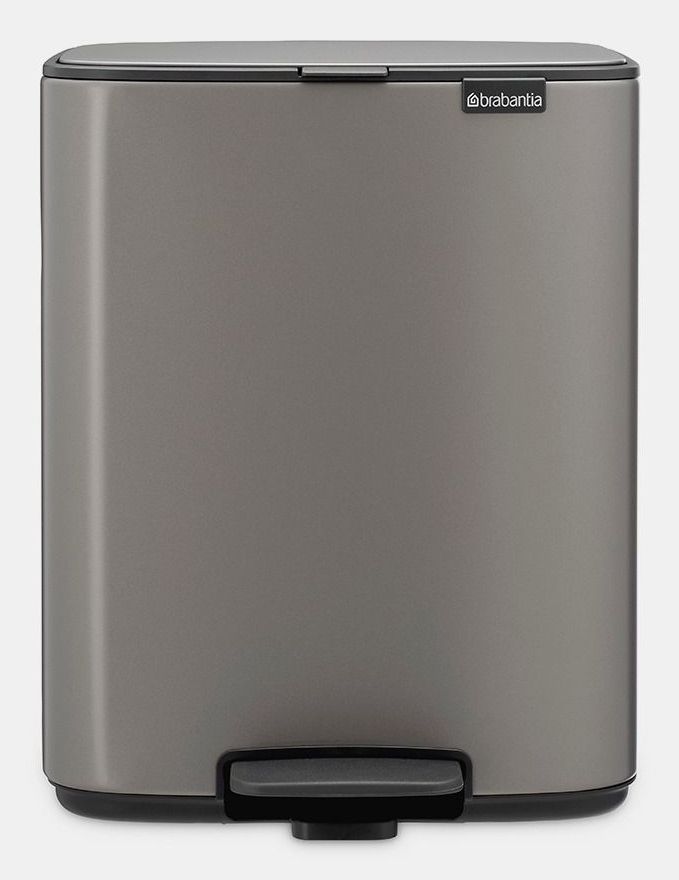 Brabantia Bo Pedaalemmer 12 l Rechthoekig Staal Platina
