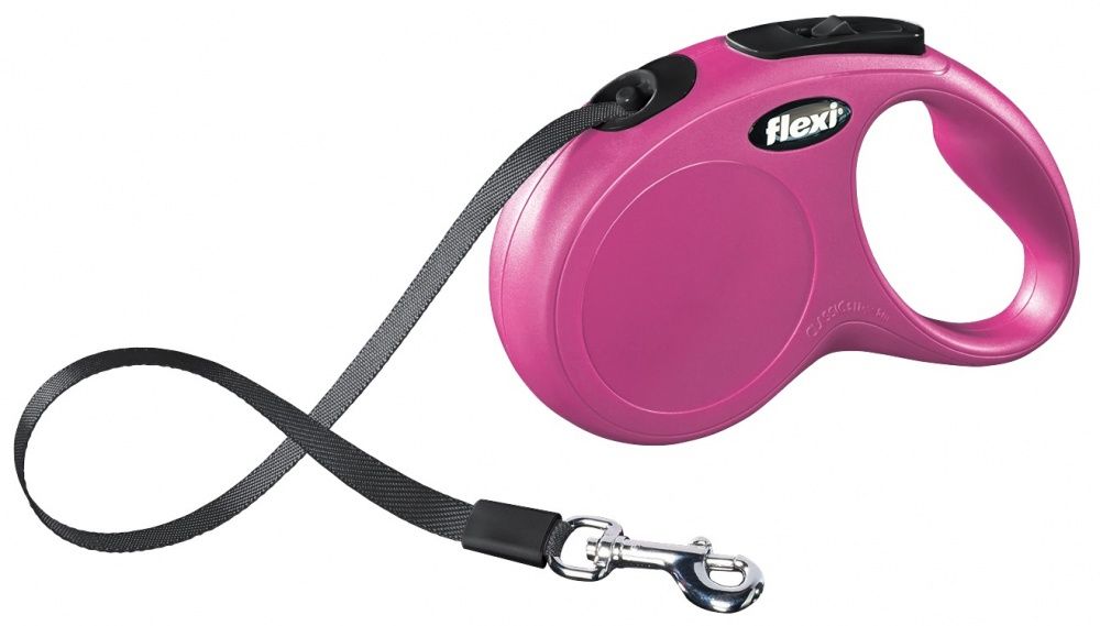 Flexi New CLASSIC - Roze - S - 5 M - Huisdierriem