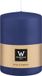 Wiedemann Cilinderkaars/stompkaars groot - donkerblauw - 15 x 10 cm - 113 branduren