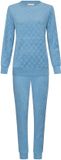 Pastunette Blue Cottage Pyjama Badstof Blauw Maat 46