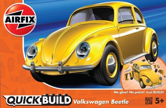 Airfix QUICKBUILD VW BEETLE - YELLOW