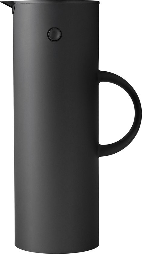 Stelton thermoskan - 1 liter - Soft Zwart