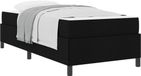 vidaXL Boxspring Bed Zwart Stof 90 x 190 cm