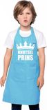 Bellatio Decorations Knutselprins schort blauw jongens