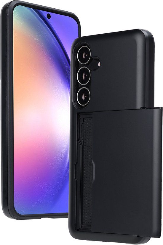 imoshion Hoesje met Pasjeshouder - Geschikt voor Samsung Galaxy S25 FE - Zwart