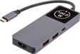 InLine USB-C naar HDMI 4K 60Hz, USB-A en USB-C PD 100W adapter | display | 0,15 meter