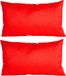 Anna's Collection 8x Coussins d'intérieur/extérieur rouges 30 x 50 cm