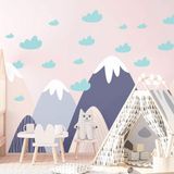 Ambiance Sticker Kinderstickers van Scandinavische bergen, Finka, 120 x 180 cm