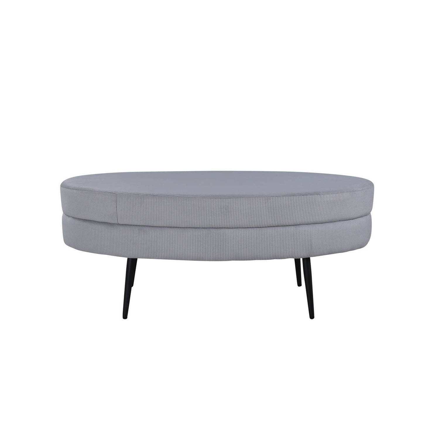 Venture Home 15569-995 Otto Pouf, polyester, zwart, grijs