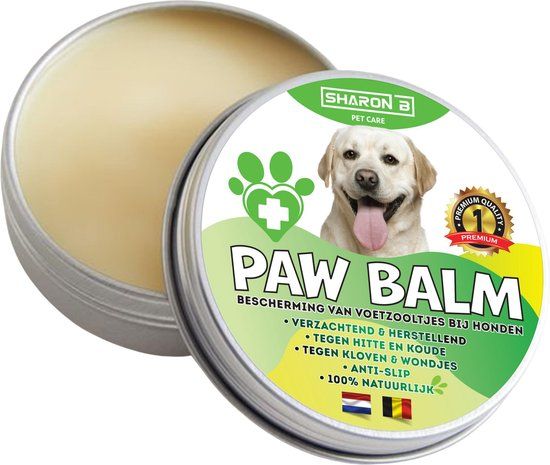 Sharon B 100% natuurlijke potenbalsem - paw balm – voor honden – antislip - made in Holland