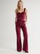4TAILORS Broek donkerrood