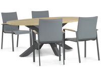 Lifestyle Garden Furniture Lifestyle Lifestyle Brandon/Brookline 200 cm dining tuinset 5-delig