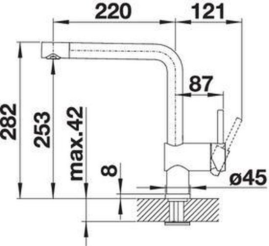 Blanco Linus Keukenkraan - RVS - 517183
