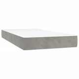 VidaXL Pocketveringmatras medium lichtgrijs 90x200x20 cm