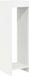 vidaXL Plantenstandaard Wit 30 x 30 x 100 cm Bewerkt Hout