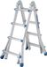 Telescoopladder Aluminium 3,98 m Multifunctioneel Opvouwbaar