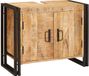 vidaXL Wastafelkast met plank Bruin 71 x 33 x 58 cm Massief Mango Hout