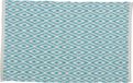 Differnz Brighton Tapis de bain 100% Coton Bleu blanc 50 x 80 cm