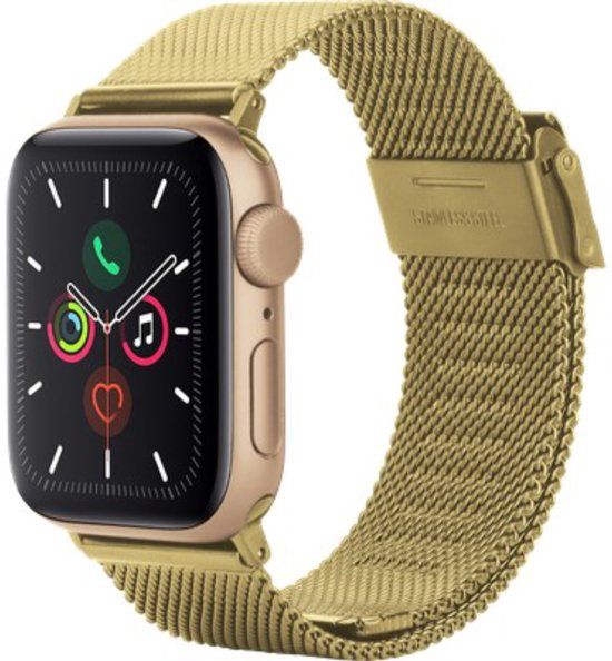 Just in Case Silksteel Horlogebandje Geschikt voor Apple Watch 38/40/41/42 mm - Goud