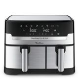 Moulinex Dual Easy Fry & Grill EZ905D20 - Airfryer - 8,3 L - Zwart, Roestvrijstaal