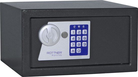 Rottner Meubelkluis Jupiter 2 - Elektronisch Slot - Antraciet - 17x31x28 cm