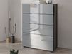 Oaklair Commode OAKLAIR 4 tiroirs graphite/gris brillant