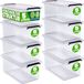 DEUBA Boîte de rangement lot de 8 - 5l sans BPA empilable - 29,5x20x12cm