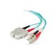 C2G 3 m LC-LC 10Gb 50/125 OM3 Duplex Multimode PVC câble fibre optique (LSZH) - Aqua