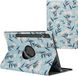 iMoshion 360° Draaibare Design Bookcase 2.0 - Lichtblauw / Flowers voor Samsung Galaxy Tab S9 Plus