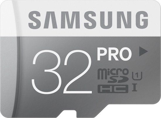 Samsung Pro 32 GB Micro SDHC Class 10 met adapter
