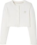 Vertbaudet Gilet court pour fille avec détails de surpiqûres
