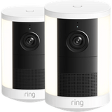 Ring Spotlight Camera 2e Generatie Batterij Wit Duo Pack