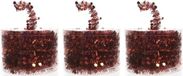 Decoris Guirlande de Noël - 3x - Rouge - Guirlande en aluminium - 700 cm