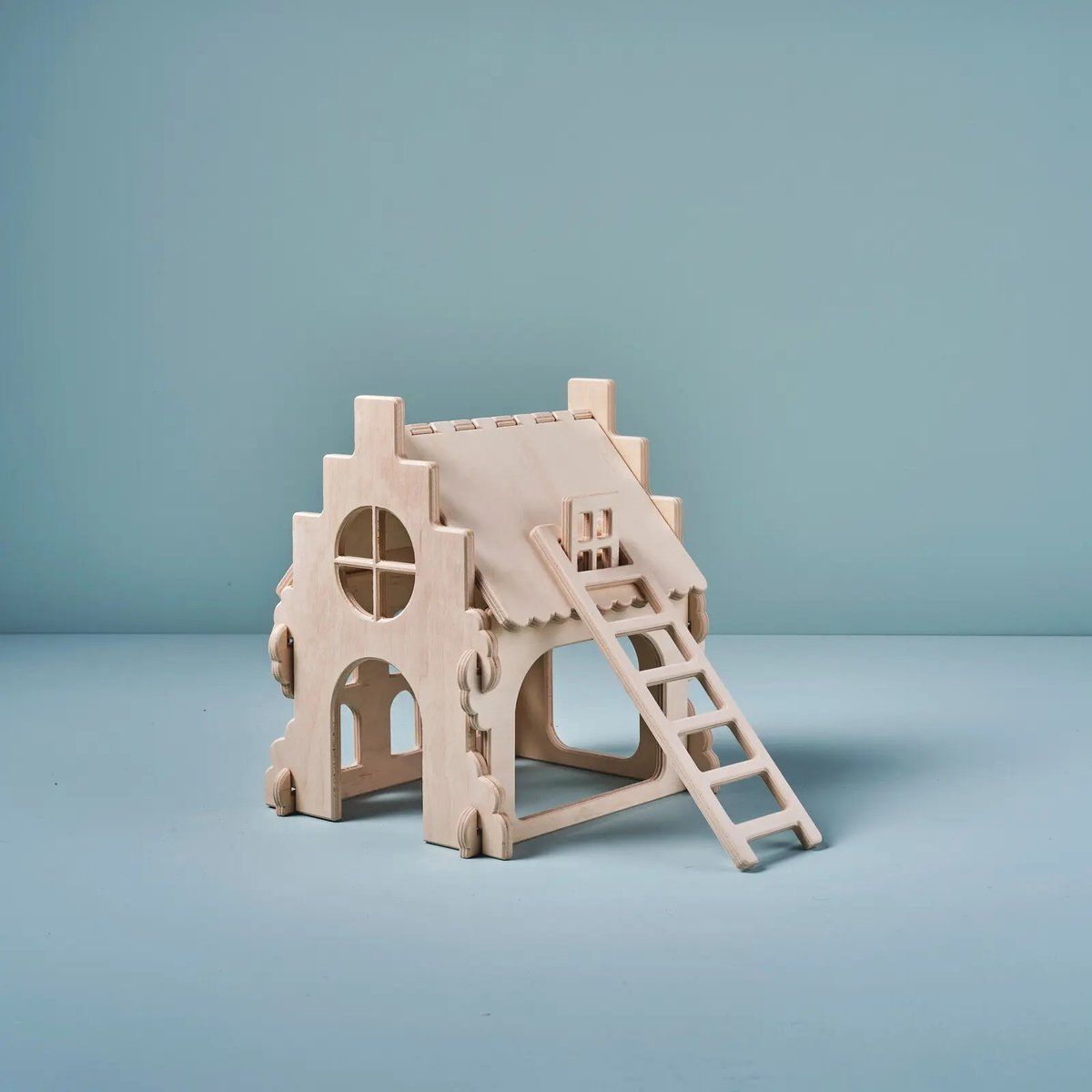 Lovelties Villa Houten speelhuisje voor kinderen 3-6 jaar - FSC berkenmultiplex - Eenvoudig uit elkaar te nemen