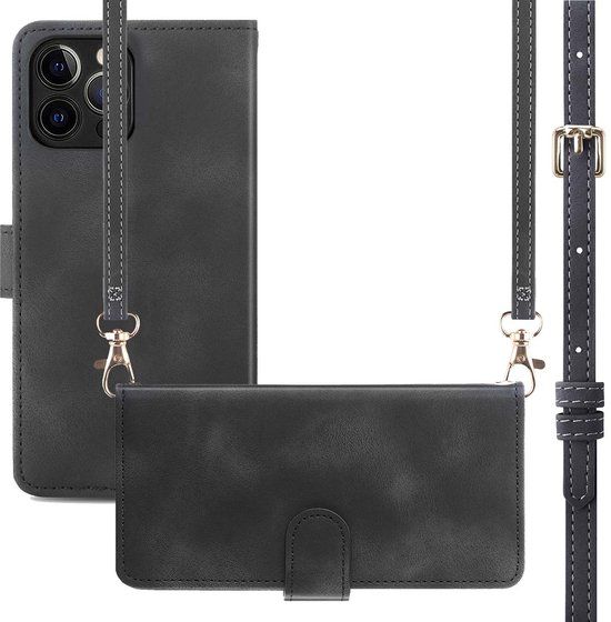 imoshion Bookcase met koord voor de Apple iPhone 12 (Pro) - Zwart