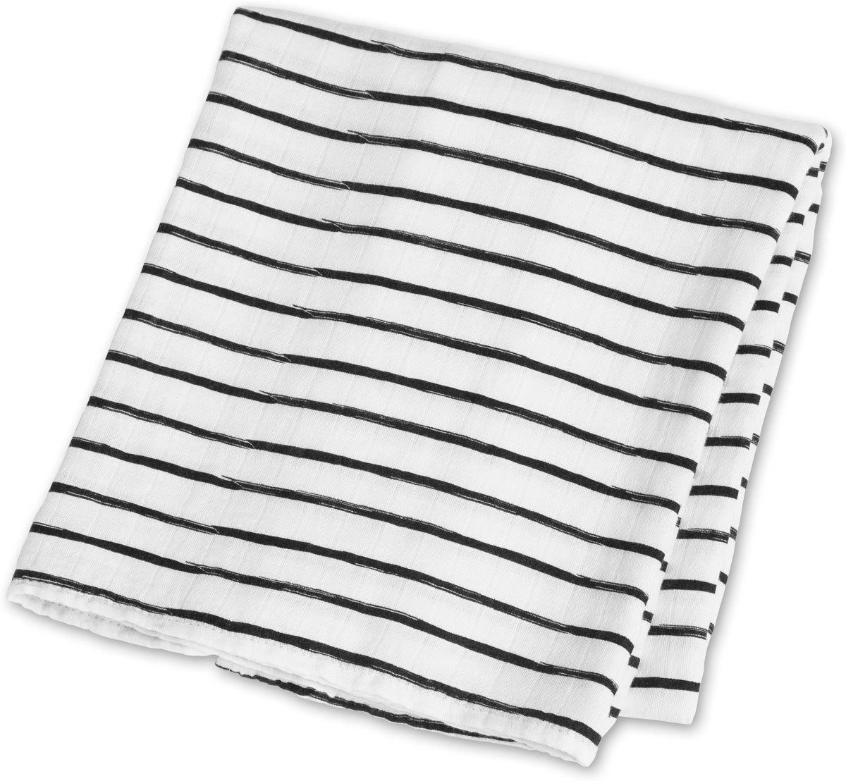 Lulujo Swaddle Black Messy Stripe - 120x120 cm
